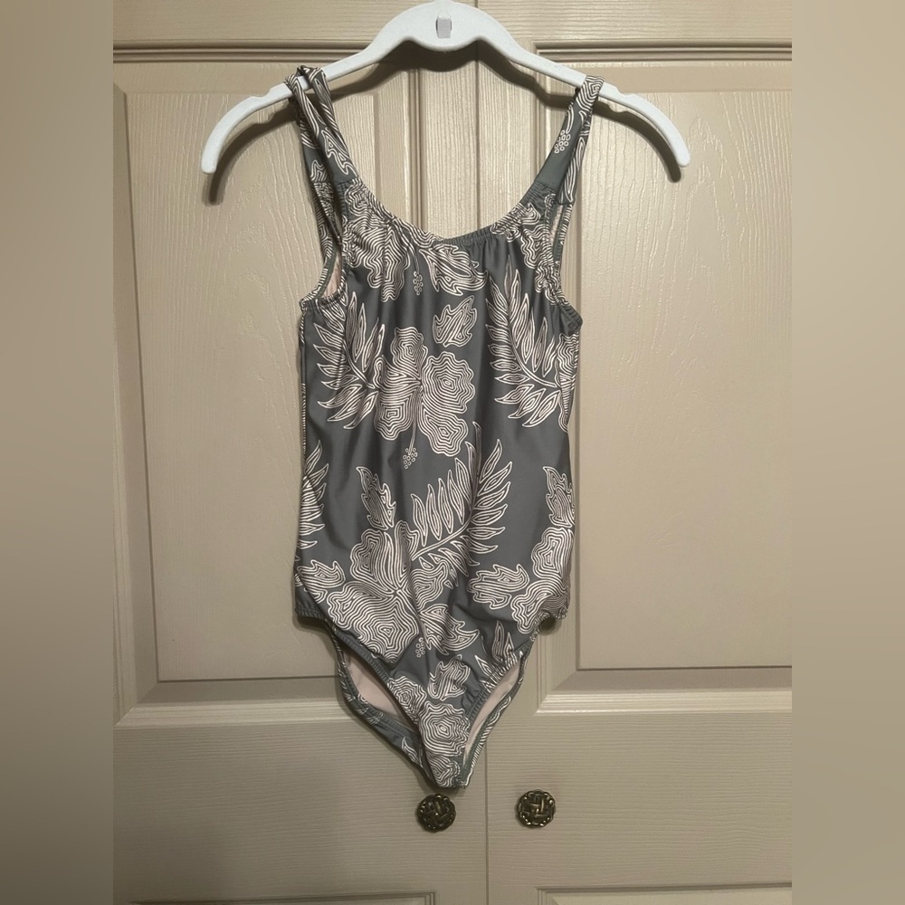 Hermoza Green and Cream one piece Swimwear